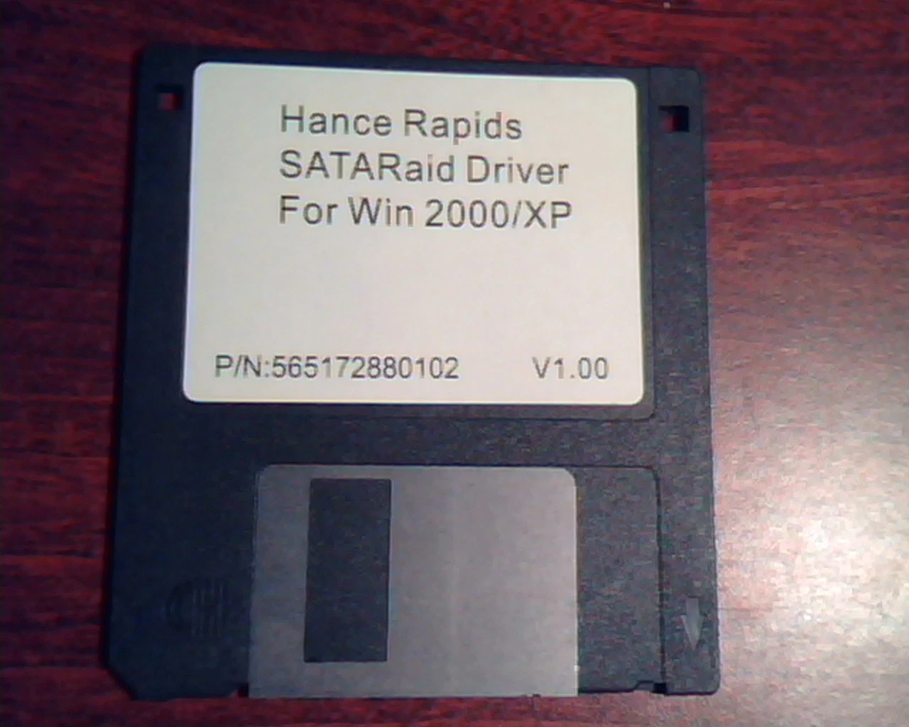 Floppy Disk Hance Rapids SATARaid Driver for Win 2000/XP V1.00 565172880102