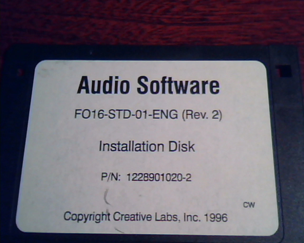 SB16 Frontier Creative Labs Installation Disk FO16-STD-01-ENG Sound Blaster 16 - image 2