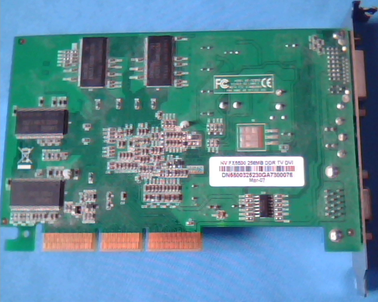 AGP card Nvidia MT-5205C NV FX5500 256MB DDR TV DVI VGA - image 2