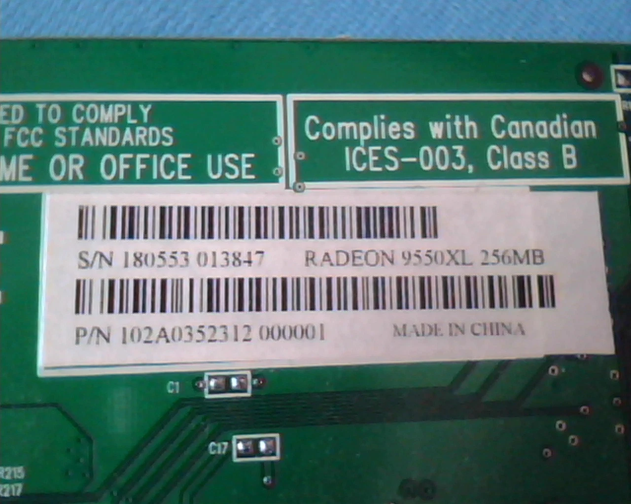 AGP card ATI 109-A03500-10 Radeon 9550XL 256MB 102A0352312 DVI VGA TV - image 3