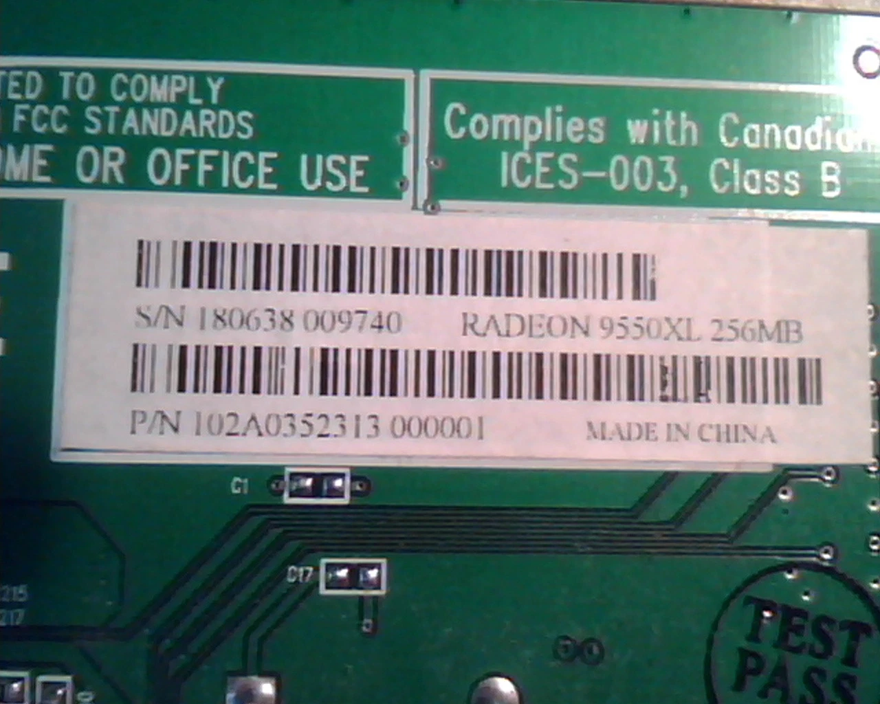 AGP card ATI 109-A03500-10 Radeon 9550XL 256MB 102A0352312 DVI VGA TV - image 6