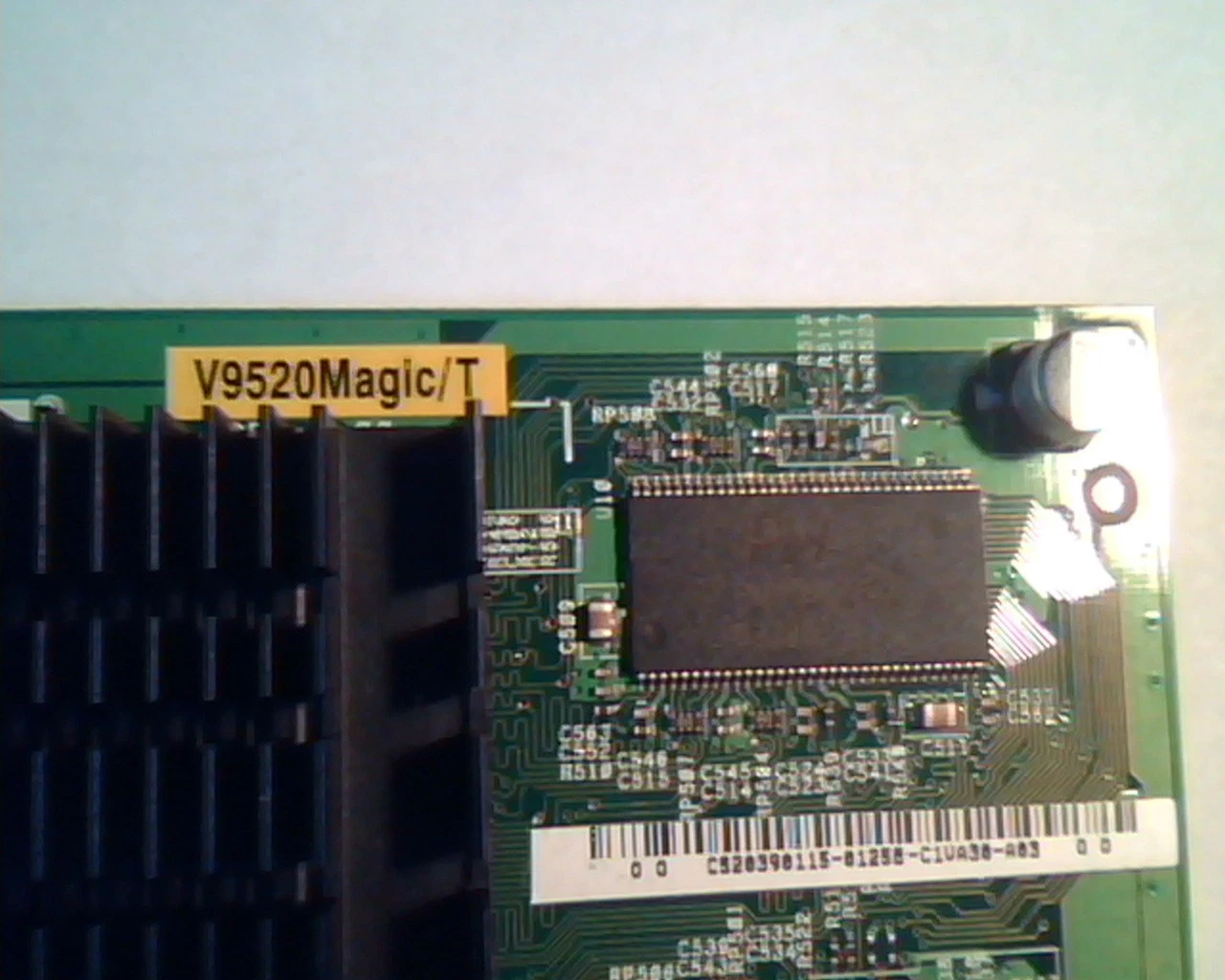 AGP Video Graphics Card Asus V9520Magic T 128M A 0390115-A03 S-Vid CompOut V9520 - image 2