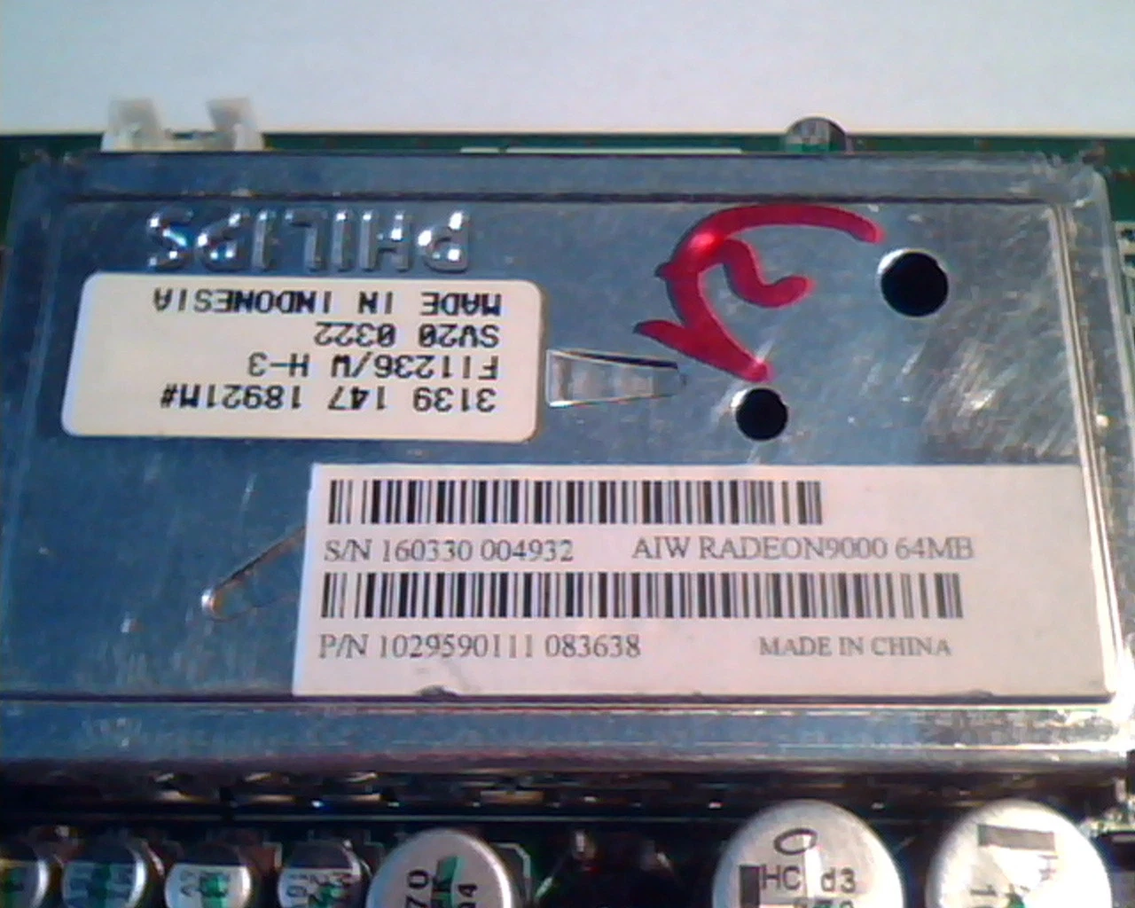AGP card AIW Radeon 9000 64MB 109-95900-10 ATI Theater 200 DVI CATV Video - image 2
