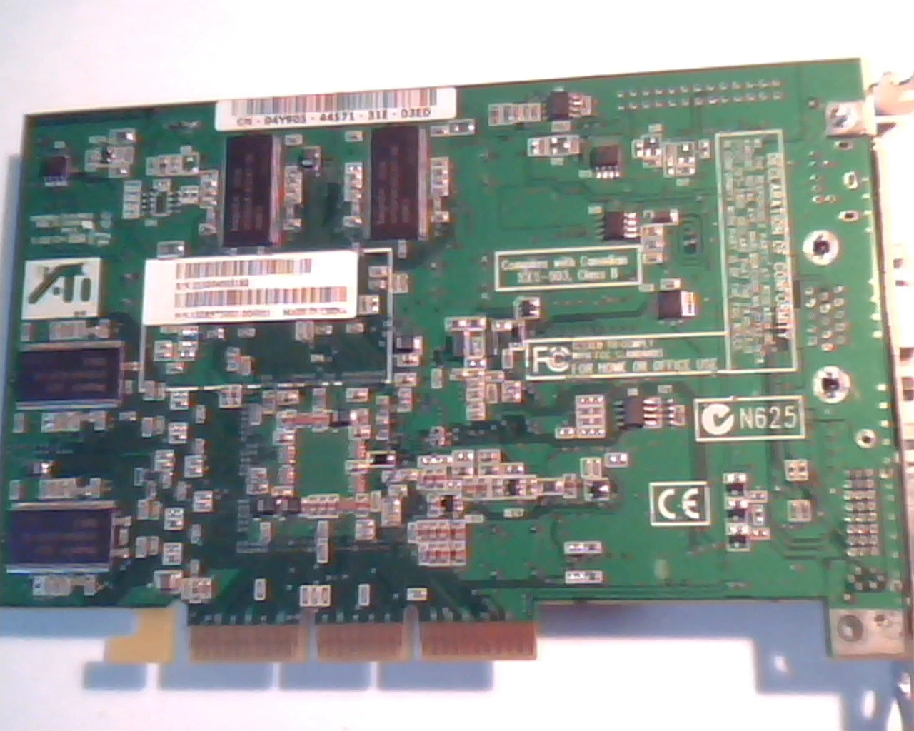 AGP card ATI R200 Fire GL 64MB 4X 109-85700-00 Dell 4Y905 04Y905 - image 5