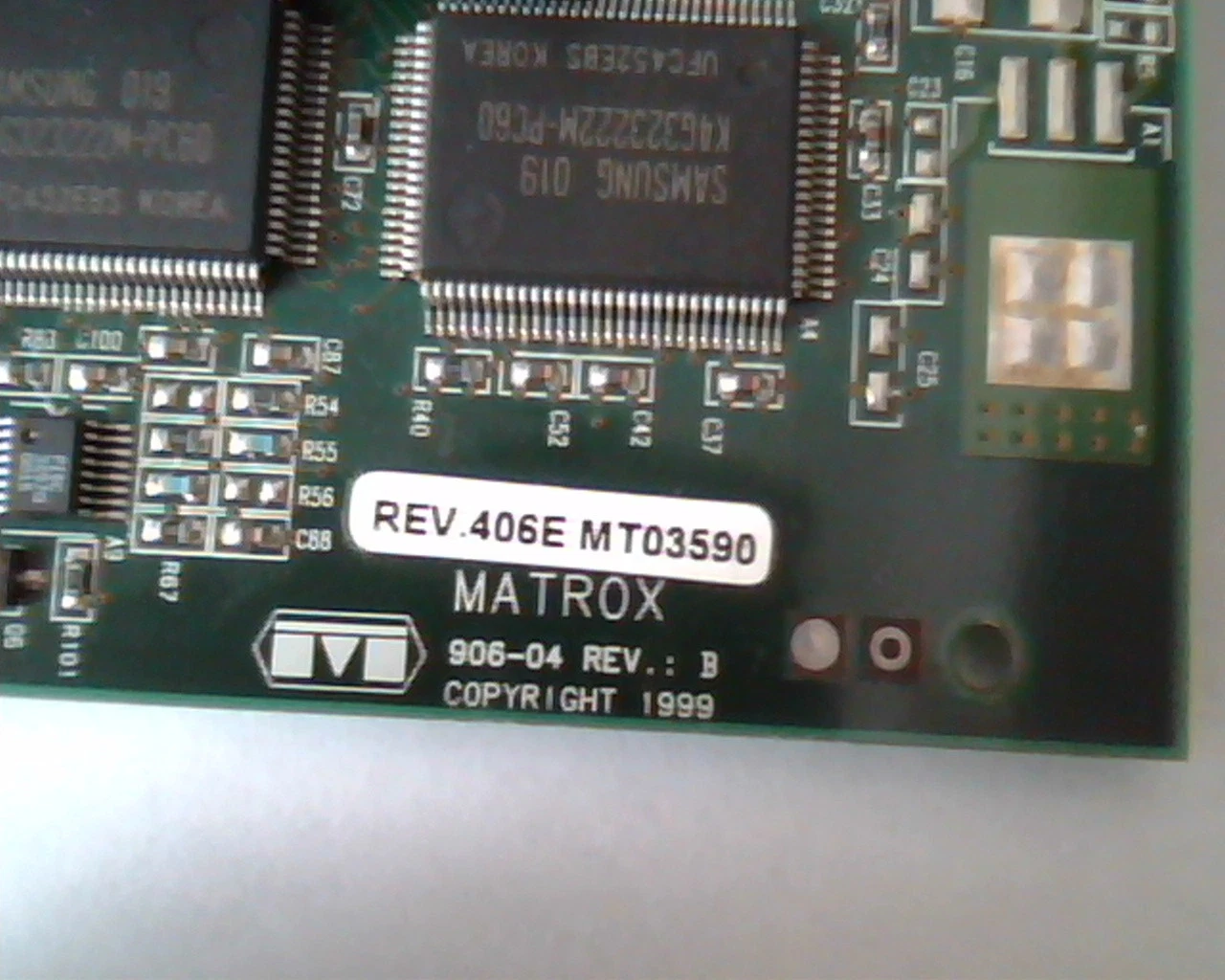 AGP card Matrox 906-04 Rev B MGI G4+MDH4A32G Dual VGA 406E MT03590 LAM96806 - image 2