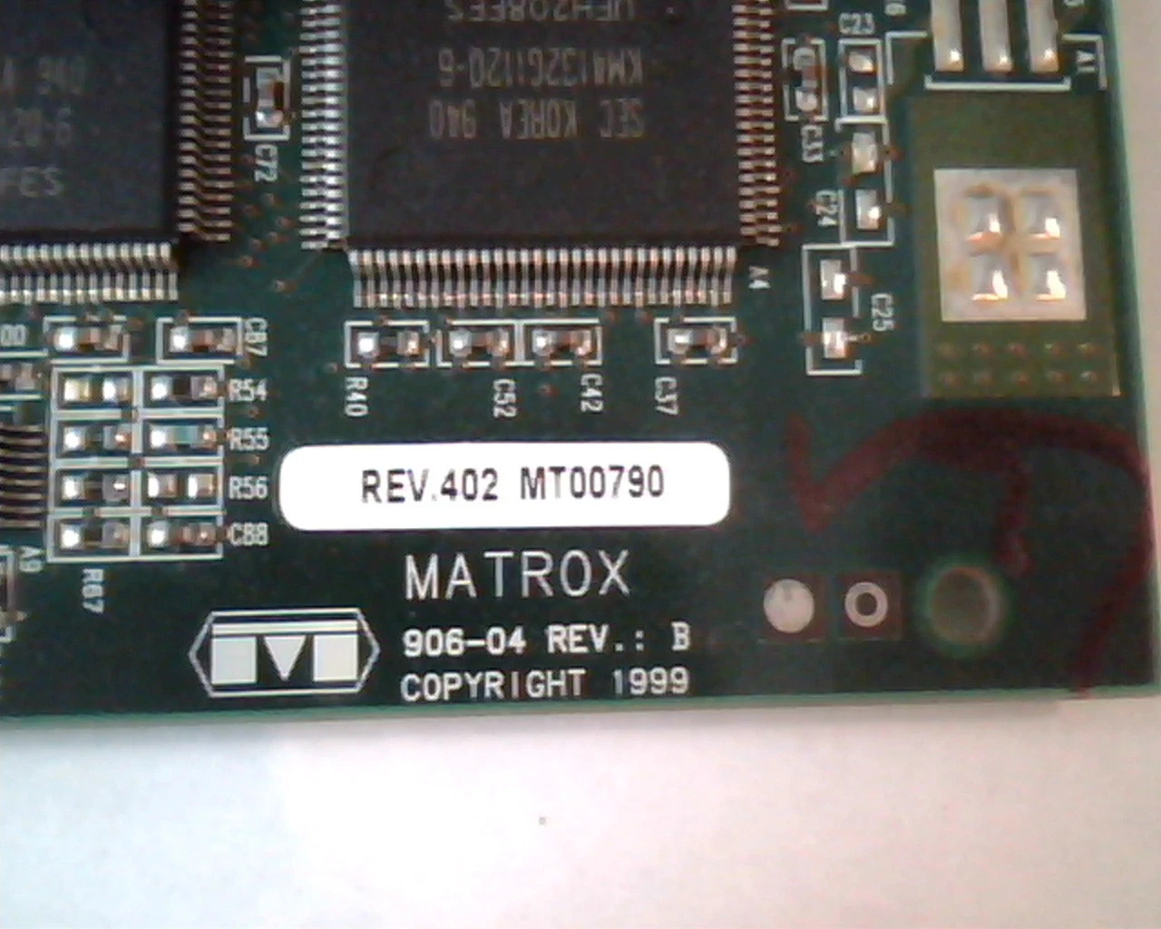 AGP card Matrox 906-04 Rev B Rev 402 MT00790 MGI G4+MDH4A32G Dual VGA - image 2