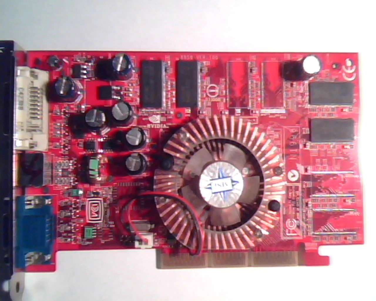 AGP card MSI 8959 Ver 100 Nvidia 180-10222-0000-A00 8959-010 DVI VGA Video