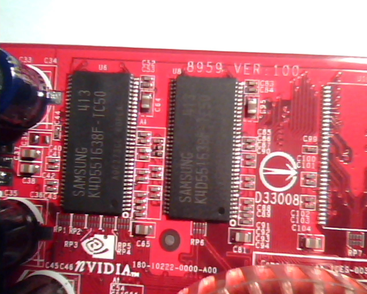 AGP card MSI 8959 Ver 100 Nvidia 180-10222-0000-A00 8959-010 DVI VGA Video - image 2