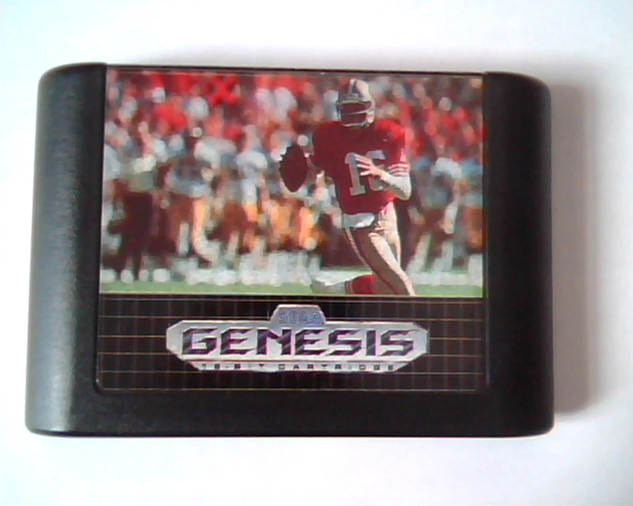 Game Cartridge Sega Genesis Sports Talk Football '93 Joe Montana 16-bit