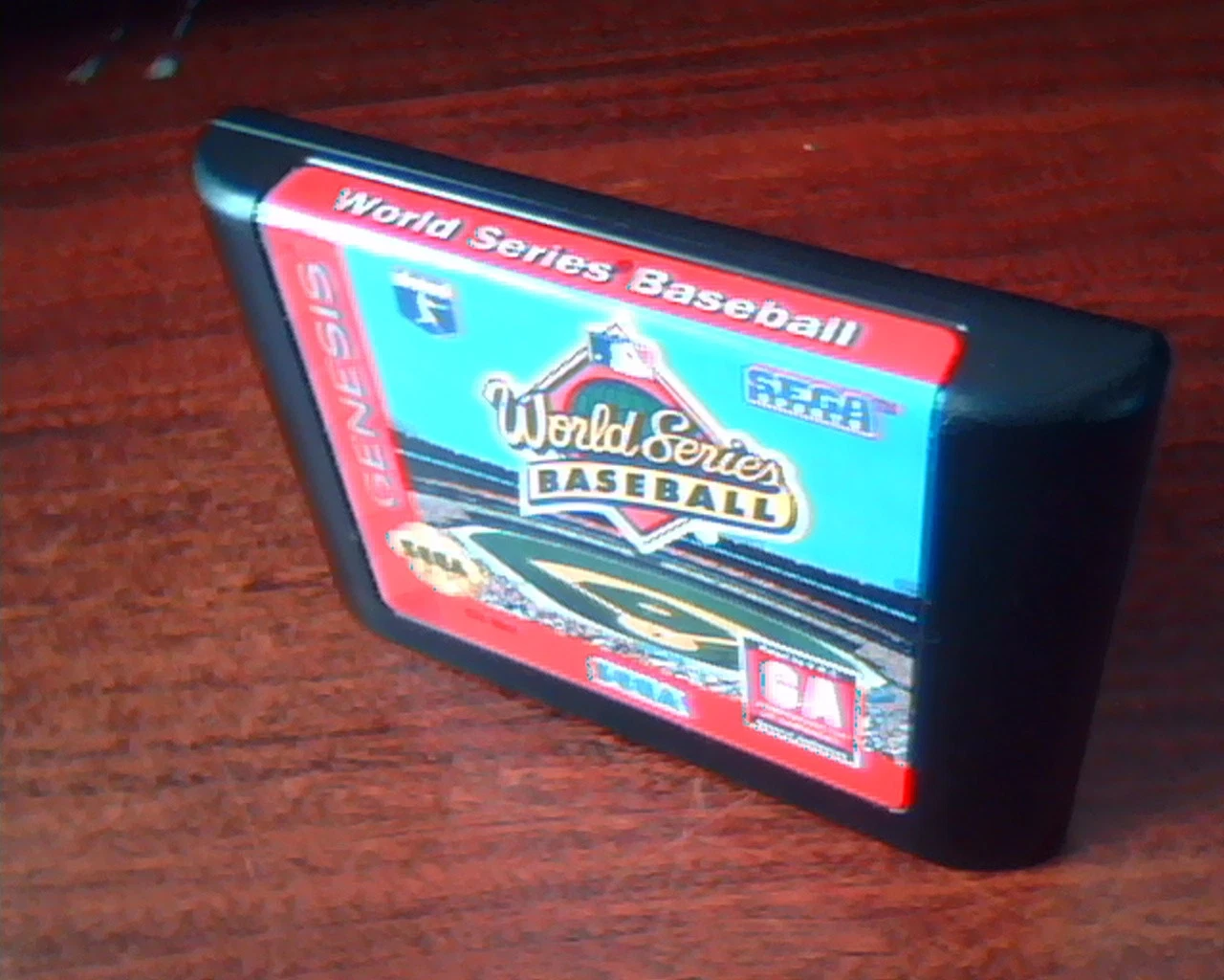 Game Cartridge Sega Genesis World Series Baseball 670-2941 COMPLETE manual - image 2