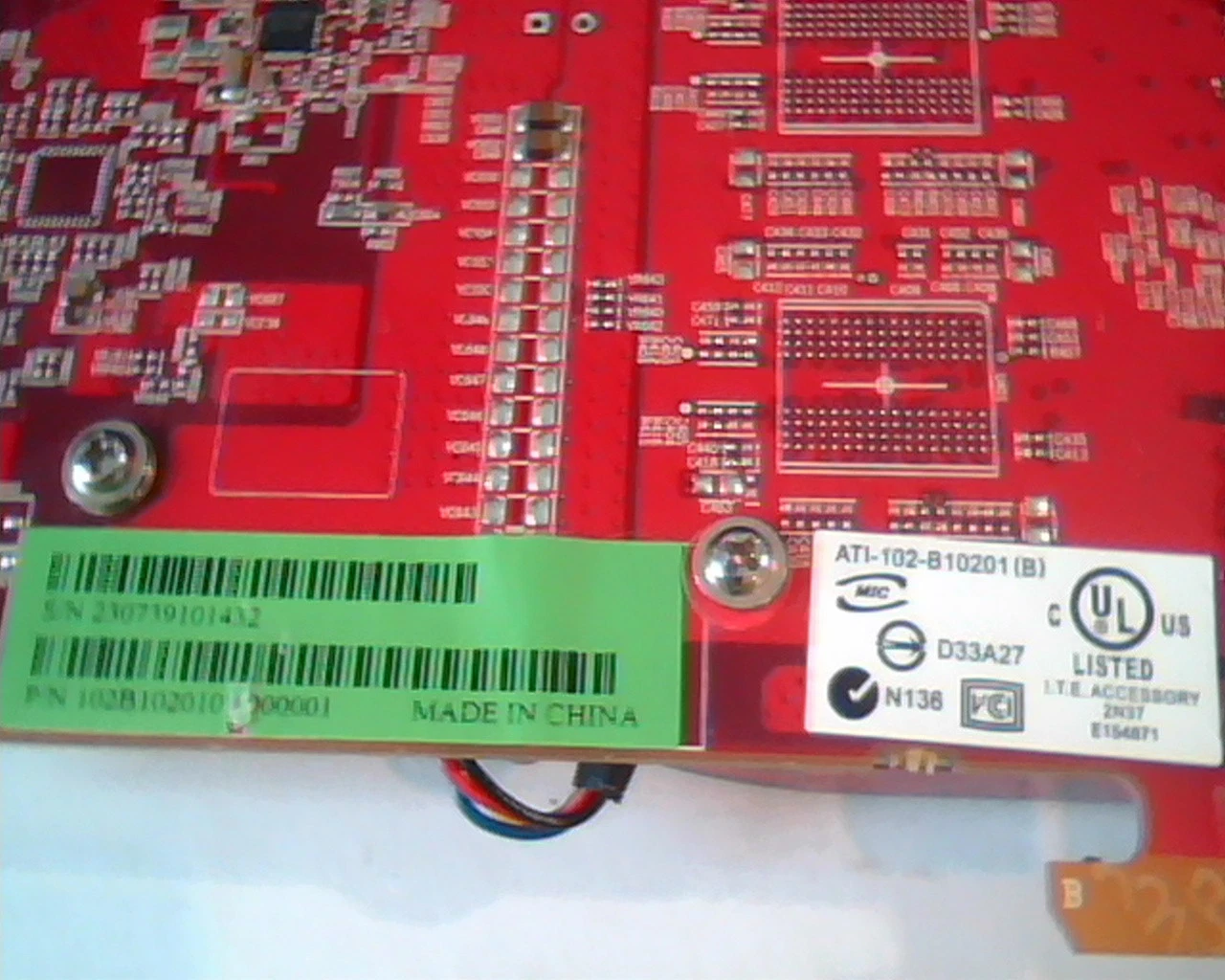 PCI-E express card ATI Radeon 2600XT 256M 109-B10231-00 Dell 0WX092 Dual DVI TV - image 3