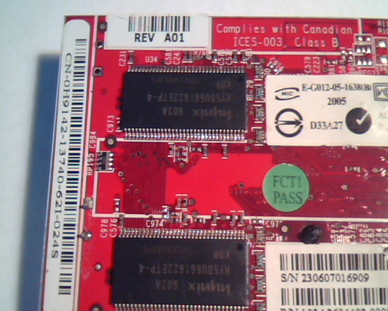 PCI-E express card ATI 109-A26030-01 Rev A01 102A2604402 E-G012-05-1638 DVI S-Vi - image 4