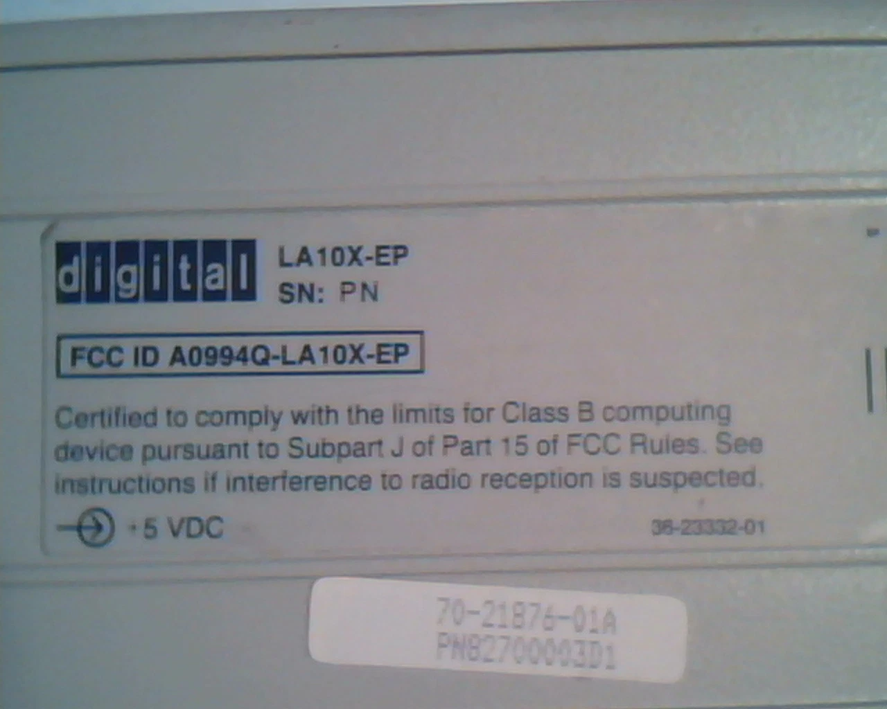 Digital LA10X-EP A0994Q-LA10X-EP 17-00605-01 36-23332-01 DEC cable connector - image 4