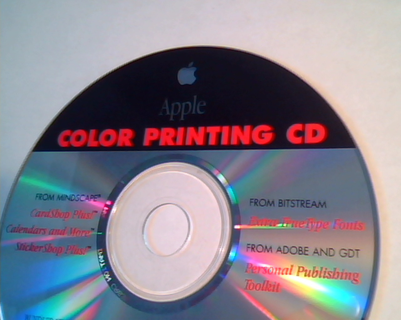 CD Apple Color Printing CD CardShop Calendars Truetype fonts publishing — image 2