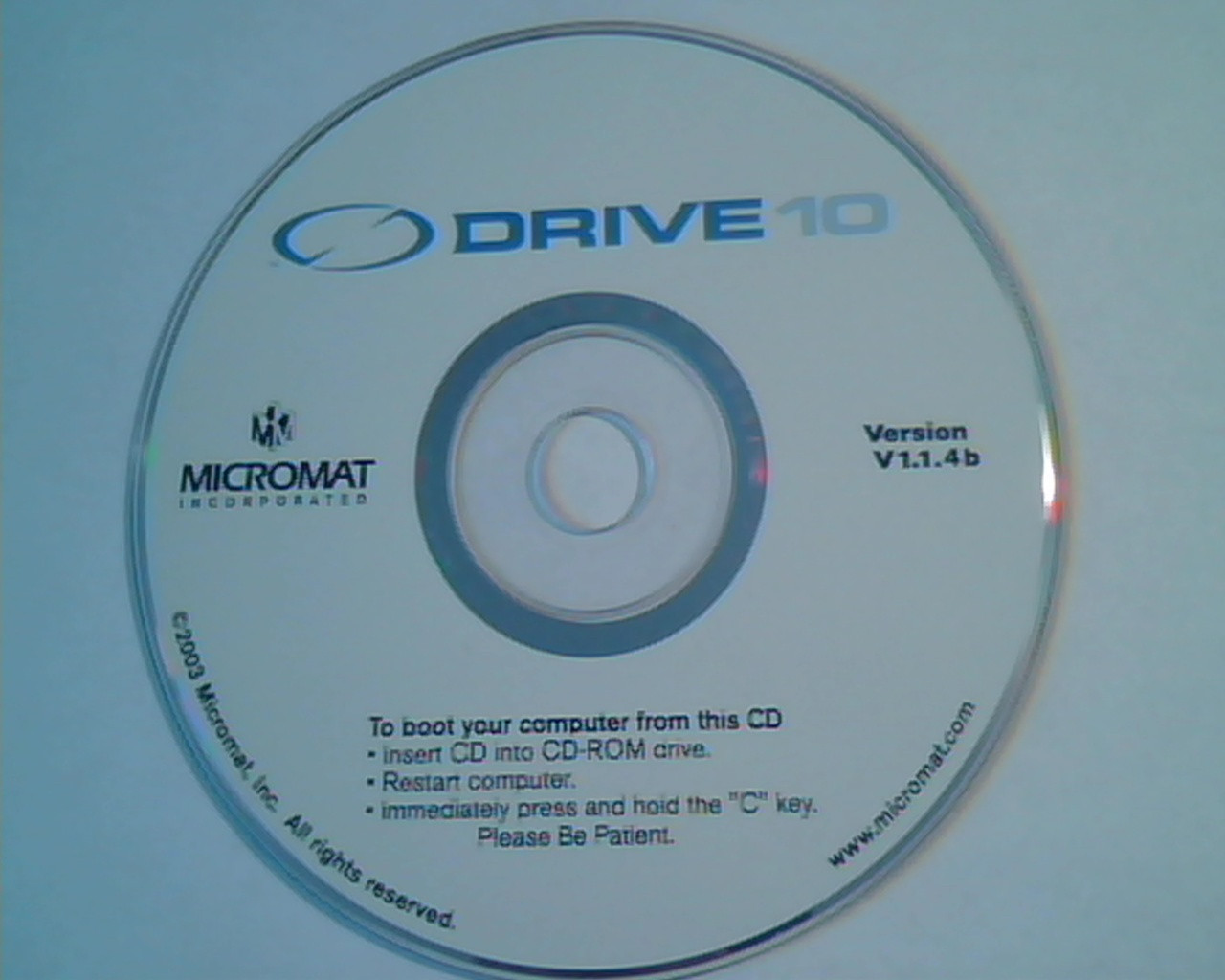 CD Drive 10 Micromat Version V1.1.4b Drive10