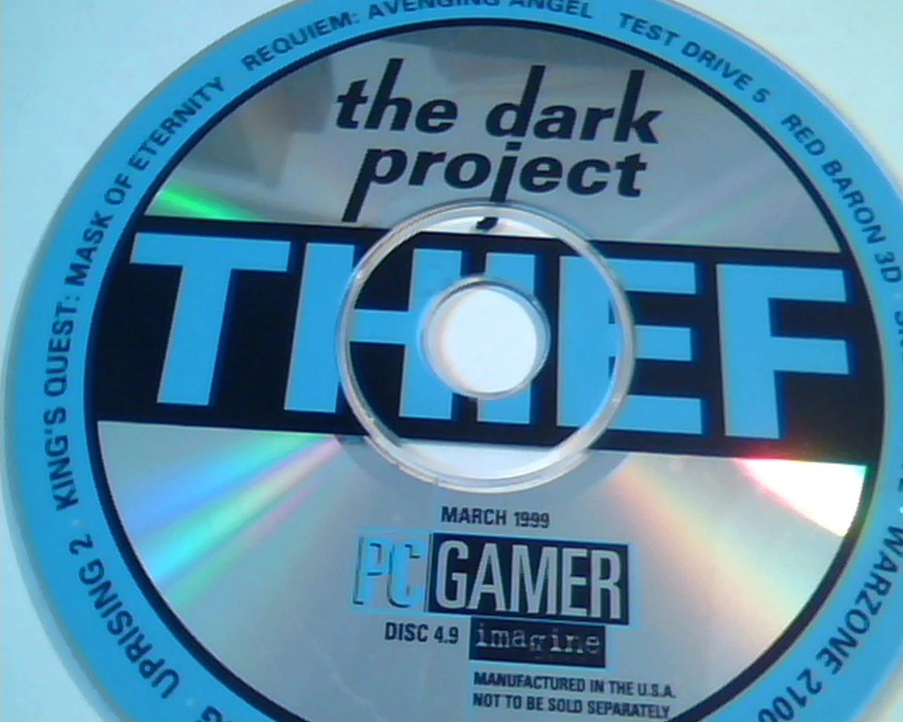 CD The Dark Project Thief - PC Gamer Disc 4.9 March 1999 - image 2