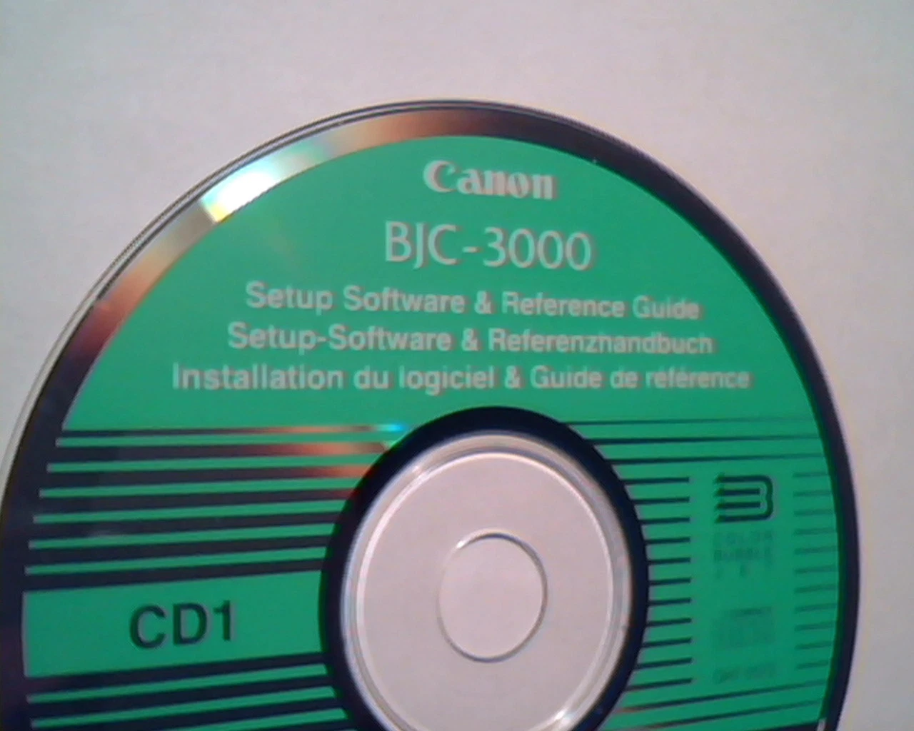 CD Canon BJC-3000 Setup Reference Guide Color Bubble Jet Ver1.2MCD multilanguage - image 2