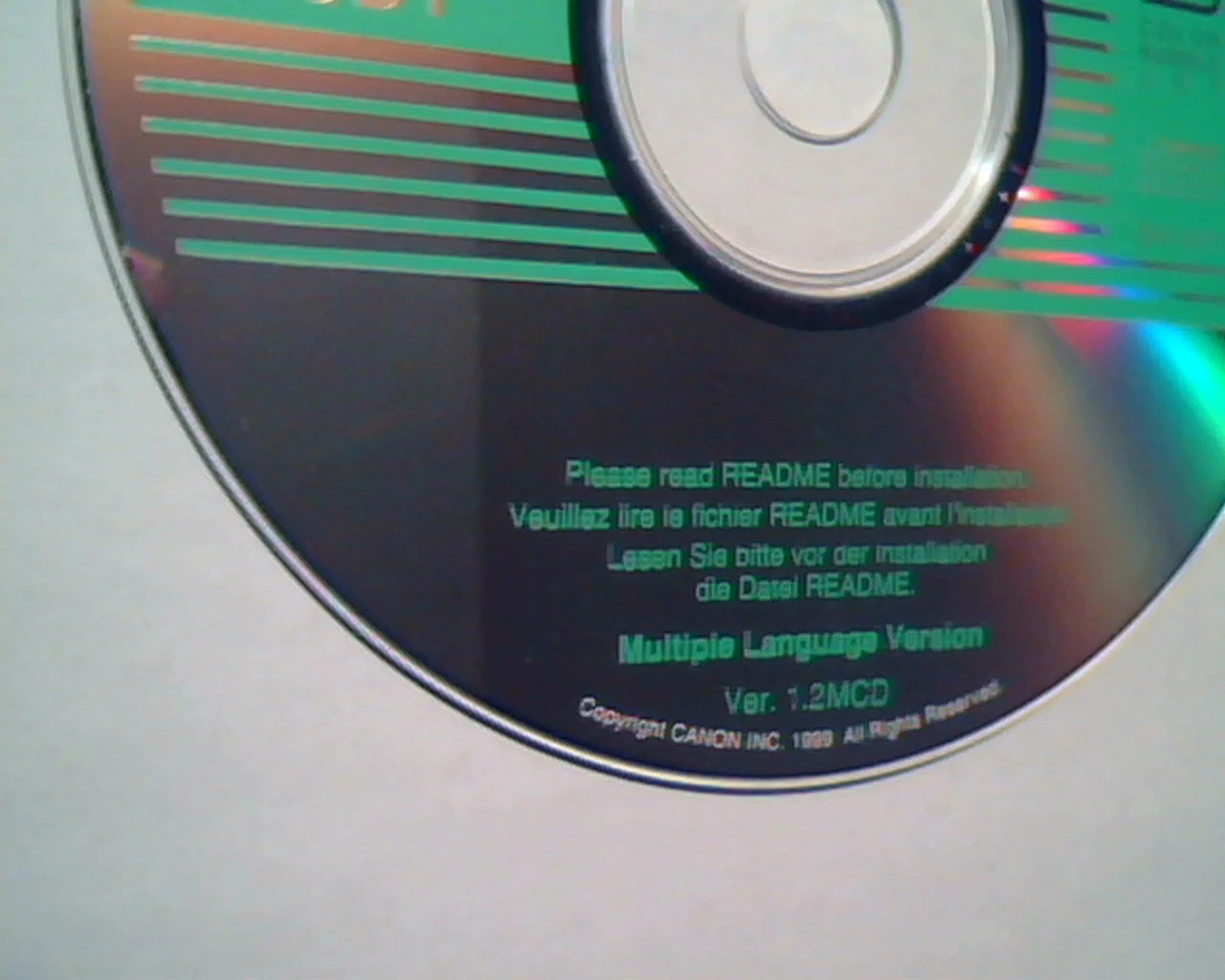 CD Canon BJC-3000 Setup Reference Guide Color Bubble Jet Ver1.2MCD multilanguage - image 3