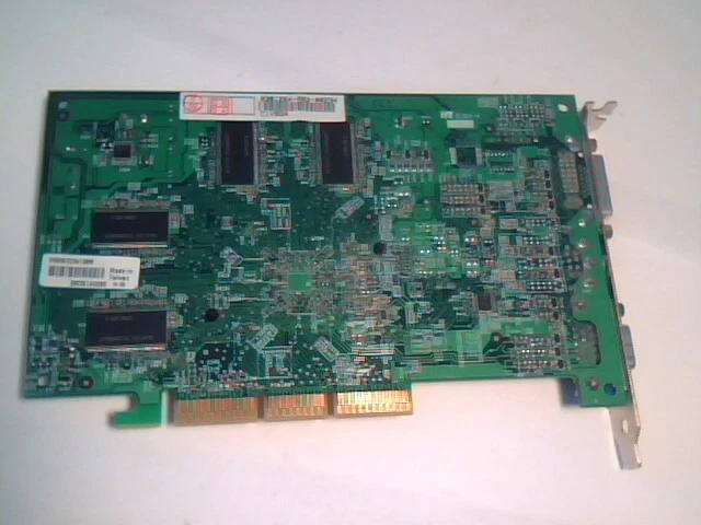 AGP Graphics Card 8X ASUS V9520/TD/N/128M DVI VGA SVid TV GeForce FX-5200 video - image 3