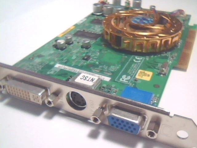 AGP Graphics Card 8X ASUS V9520/TD/N/128M DVI VGA SVid TV GeForce FX-5200 video - image 8