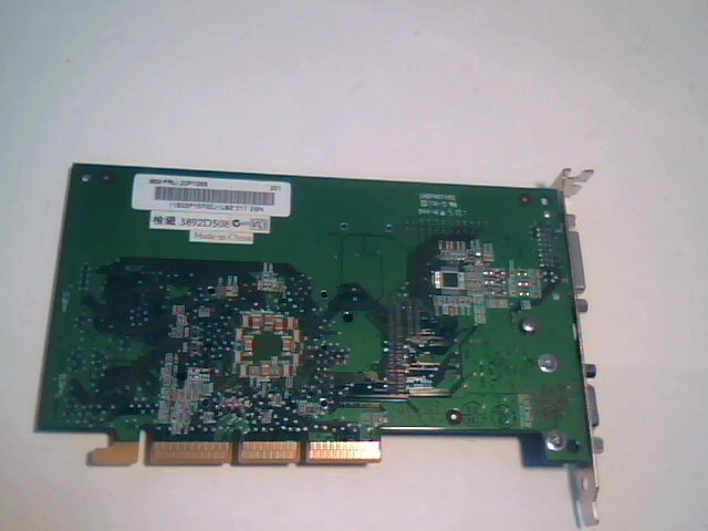 AGP Video Graphics Card NVIDIA GeForce 2MX 32M 180-P0038 22P1069 DVI IBM Lenovo - image 2