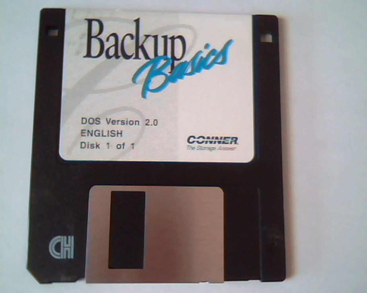 Floppy Disk Conner Peripherals Tape Backup Basics for DOS Version 2.0
