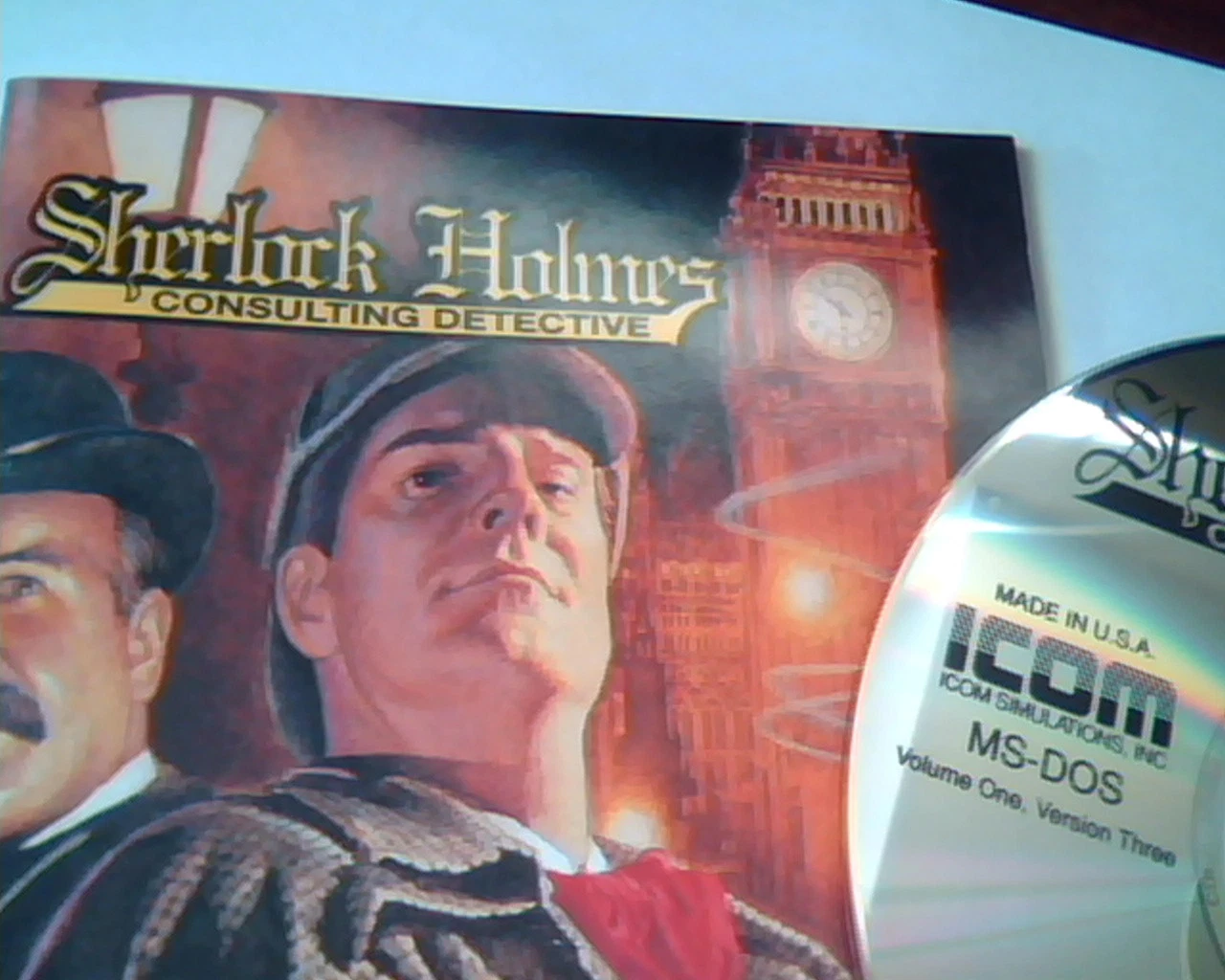CD Sherlock Holmes Consulting Detective MS-DOS - ICOM Software Inc - Vol1 Ver 3 - image 2