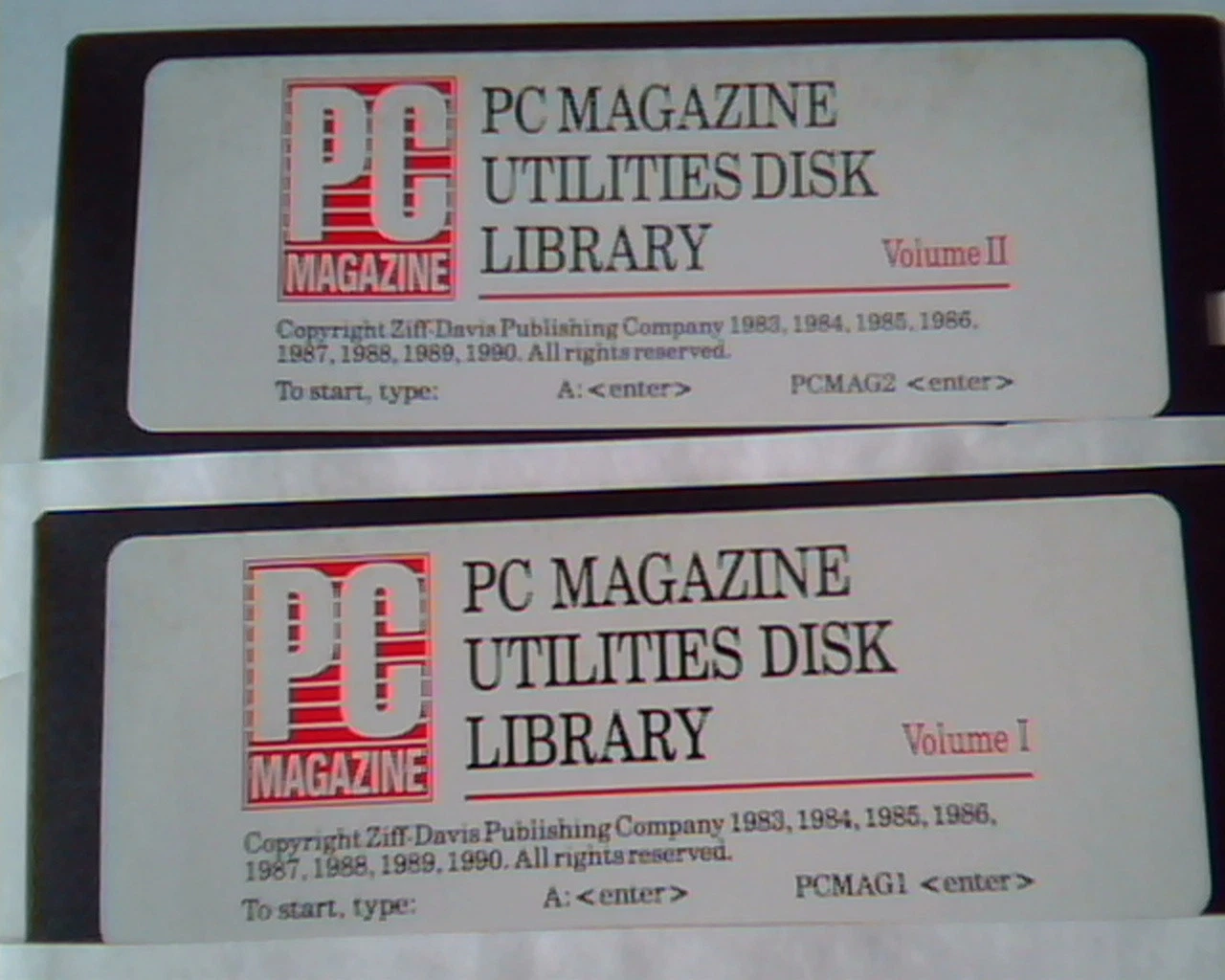 Floppy Disk PC Magazine Utilities Library Volumes 1 and 2 User handbook - image 2