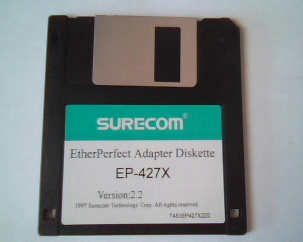 Floppy Disk SureCom EtherPerfect Adapter Diskette EP-427X Version 2.2 T451EP427X