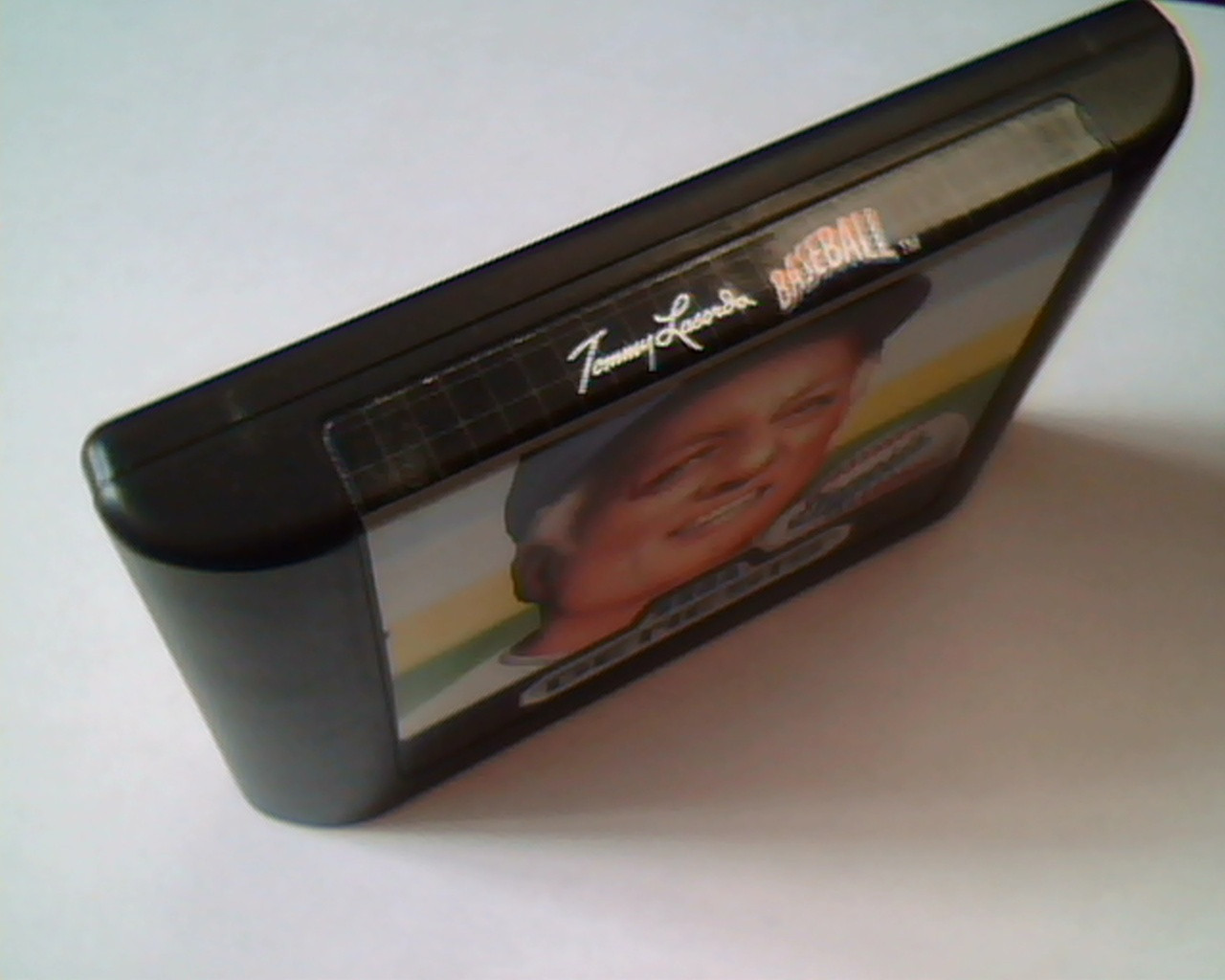 Game Cartridge Sega Genesis Tommy Lasorda Baseball - Manual + Game - image 3