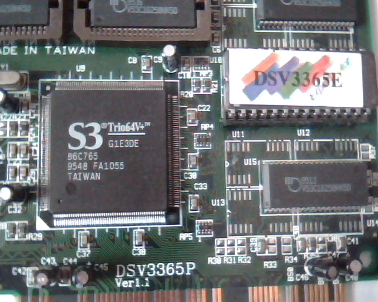 PCI card S3 Trio64V+ DSV3365P Ver 1.1 DSV3365E VGA G1E3DE - image 2