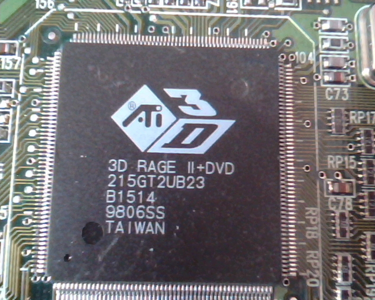 PCI Video card ATI 3D Rage II+ DVD 109-38800-10 Charger 38806-101 VGA 4MB - image 4