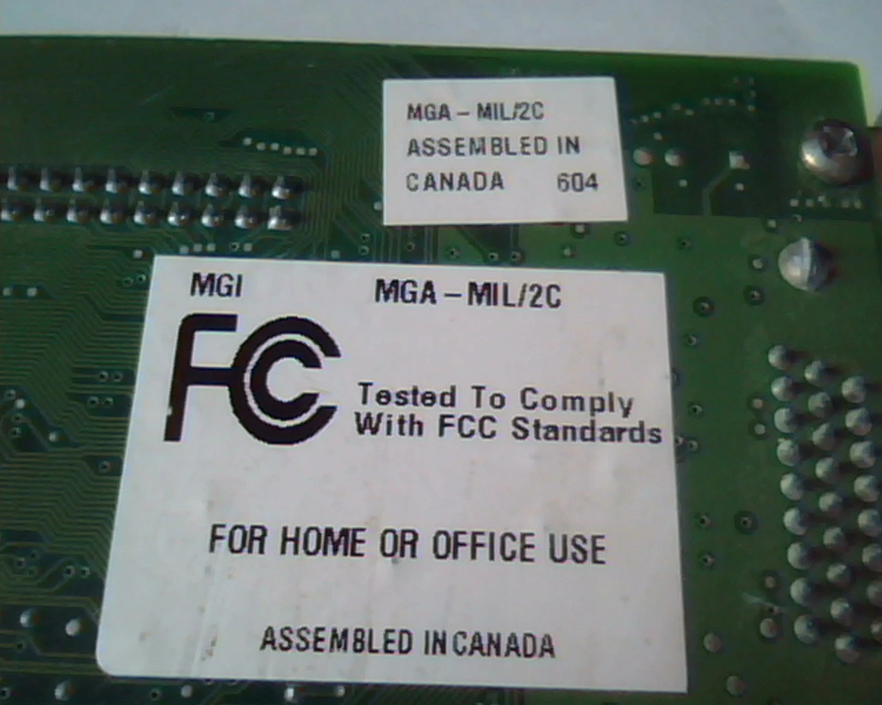 PCI Video card Matrox 576-06 Rev B ABF12150 DVI VGA MGI MGA-MIL/2C - image 5