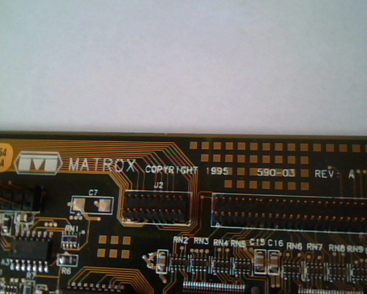 PCI Video card Matrox 590-03 Rev A MGA-MIL/4N 79075010112 DVI VGA IS-STORM MGA - image 2