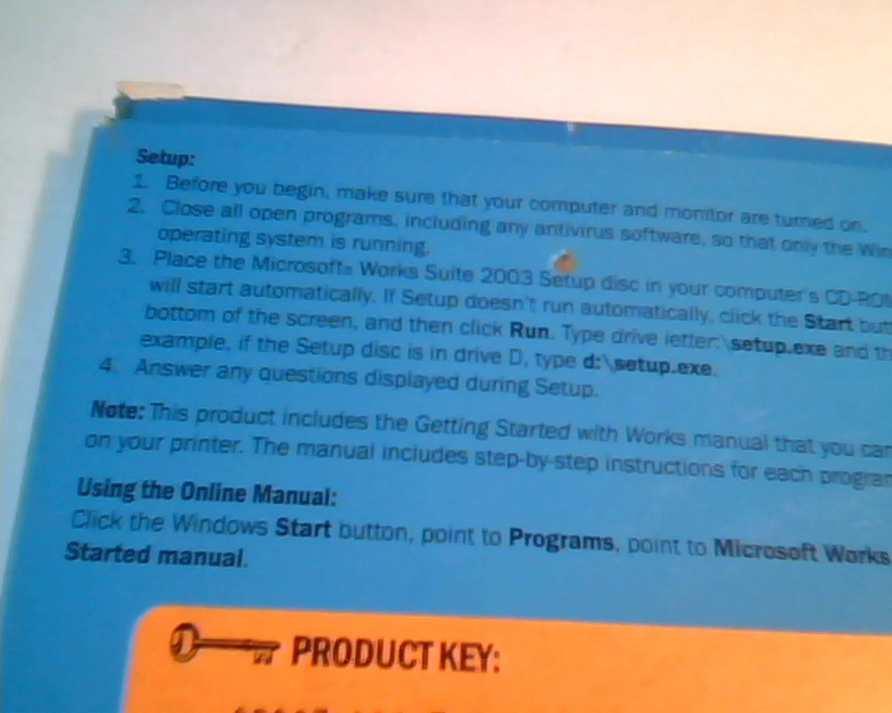 CD Microsoft Works Suite 2003 CD set WITH KEY -organization photo finance travel - image 2