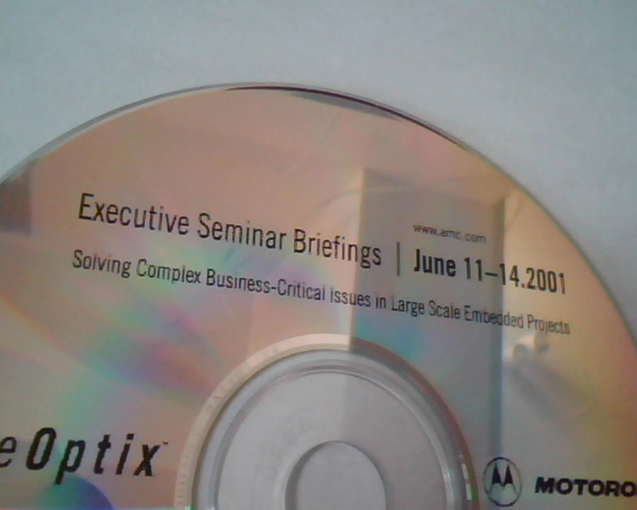 CD Motorola Applied Microsystems CodeOptix executive seminar briefings June 2001 - image 2