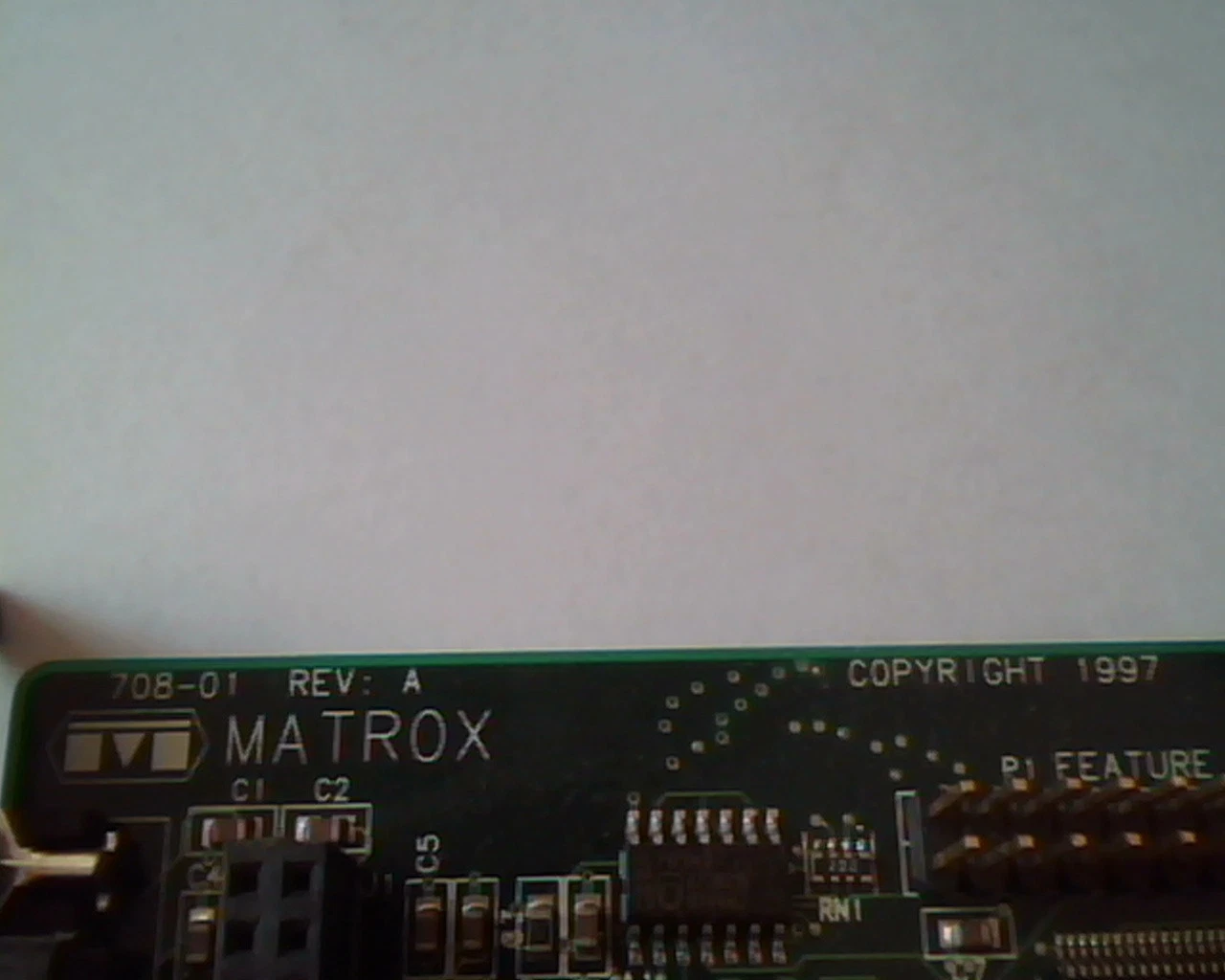 PCI Video card Matrox 708-01 Rev A MGI MIL2P/8/DELL2 00055975 A00 DVI VGA MGA - image 2
