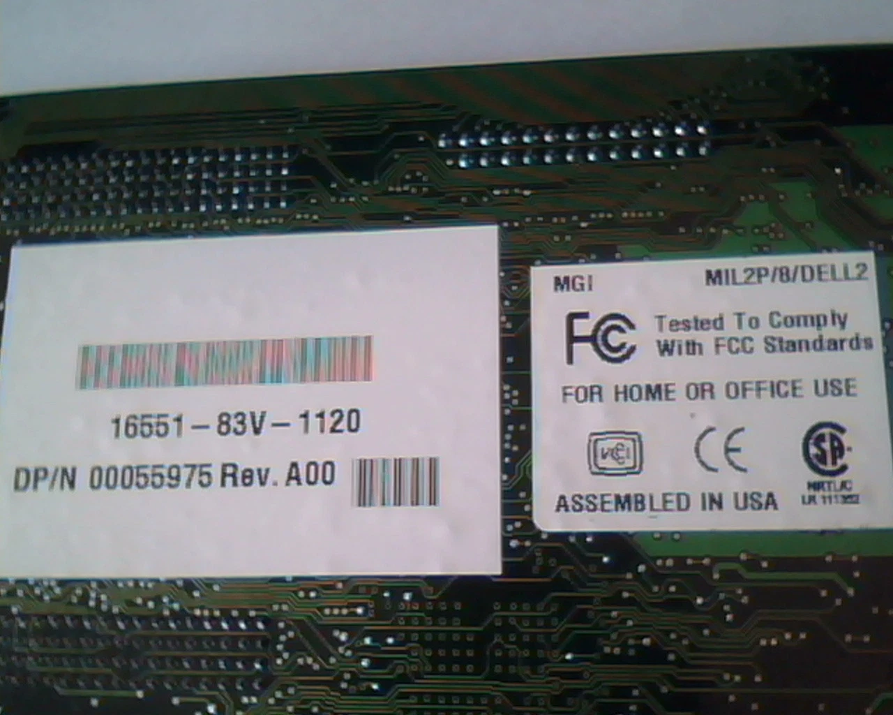 PCI Video card Matrox 708-01 Rev A MGI MIL2P/8/DELL2 00055975 A00 DVI VGA MGA - image 5