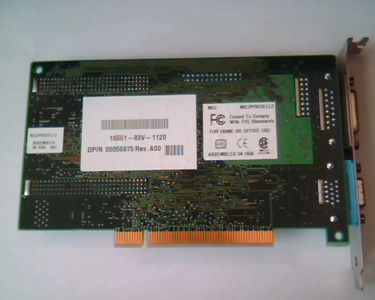 PCI Video card Matrox 708-01 Rev A MGI MIL2P/8/DELL2 00055975 A00 DVI VGA MGA - image 6
