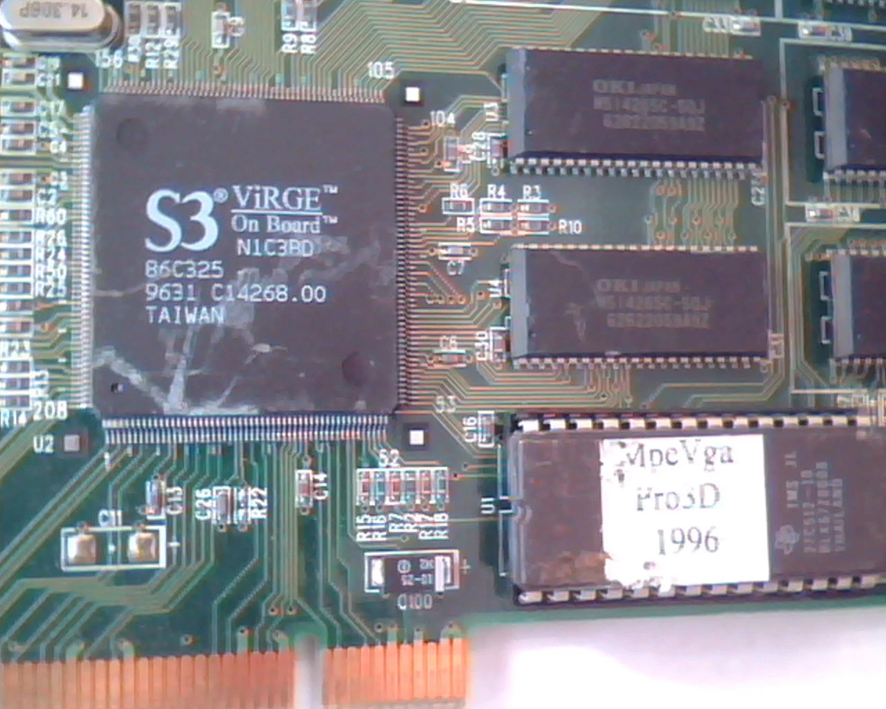 PCI Video card S3 ViRGE MpeVga Pro 3D Arvida PRO3D-4M-10 164019A VGA - image 2