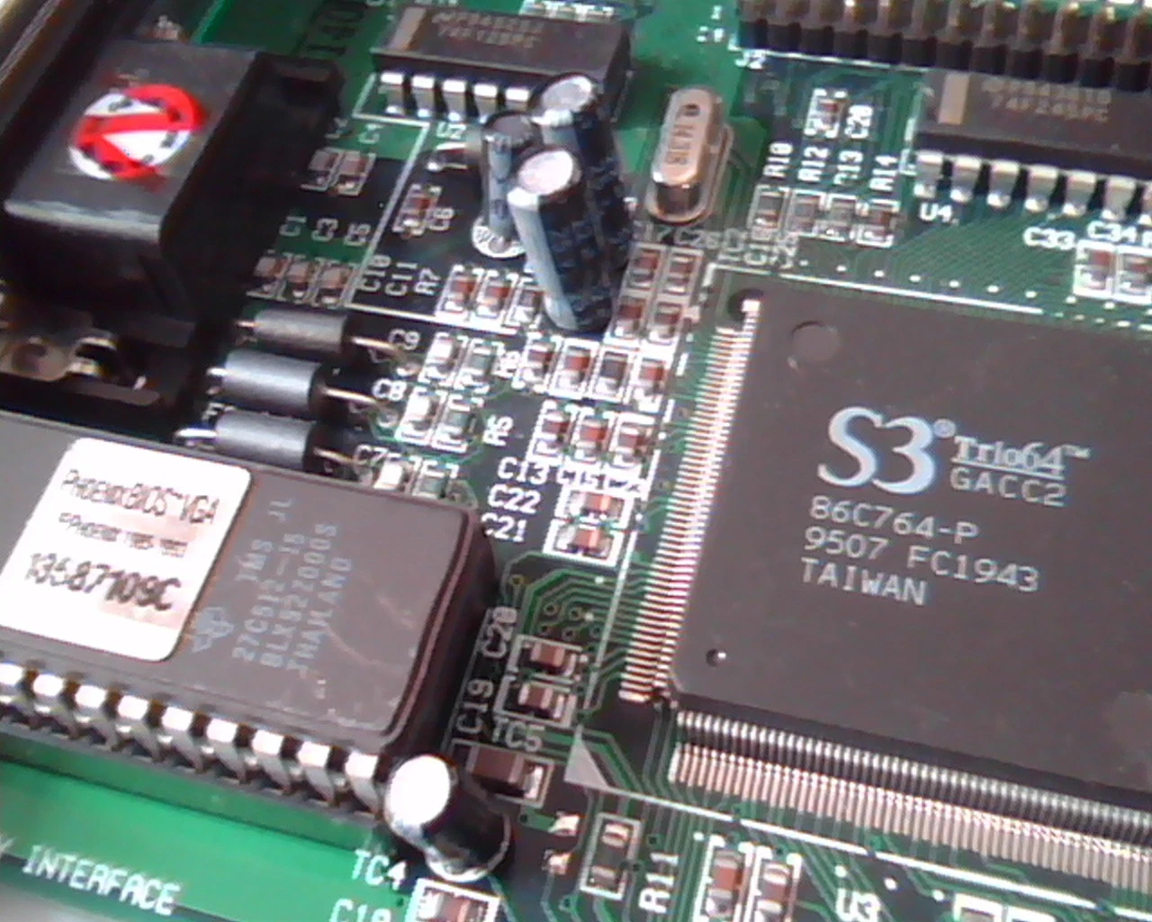 PCI Video card S3 Trio64 VI-941 Rev 1.0 PhoenixBIOS H9NVI-941B VCTR64S32640 VGA - image 3