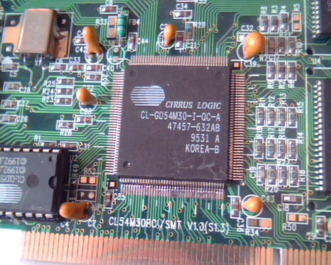 PCI Video card Cirrus Logic CL54M30PCI SMT V1.0 S1.3 KDECL54M30PCISMT VGA - image 2
