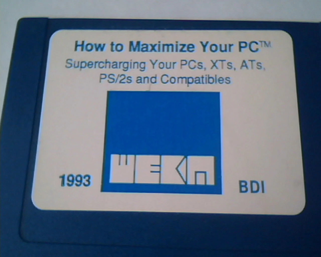 Floppy Disk How to Maximize Your PC supercharging XT AT PS/2s PC BDI 1993 - image 2