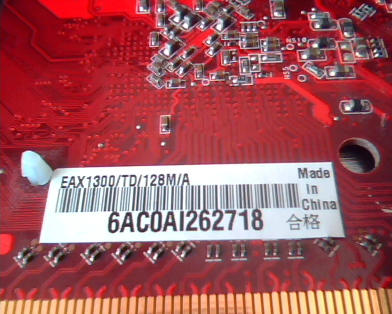 PCI-E express card ASUS A677PD Rev 1.02 EAX1300 TD 128M VGA DVI S-Vid N13219 - image 4
