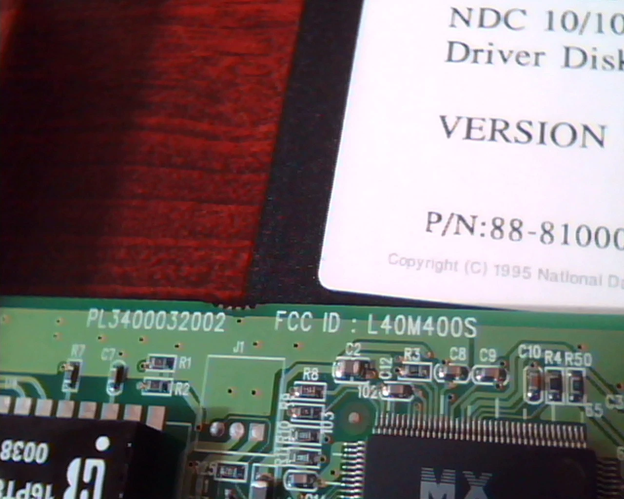SOHOware Fast NDC 10/100 F/E Adapter Driver Disk and Card 9S-821000-08 A1 - image 3