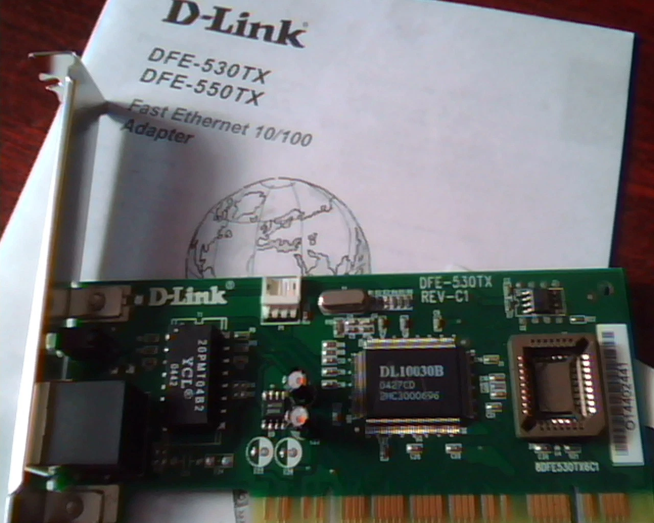 D-LINK DFE-530TX DFE-550TX Fast Ethernet 10/100 adapter card + CD +Manual driver - image 2