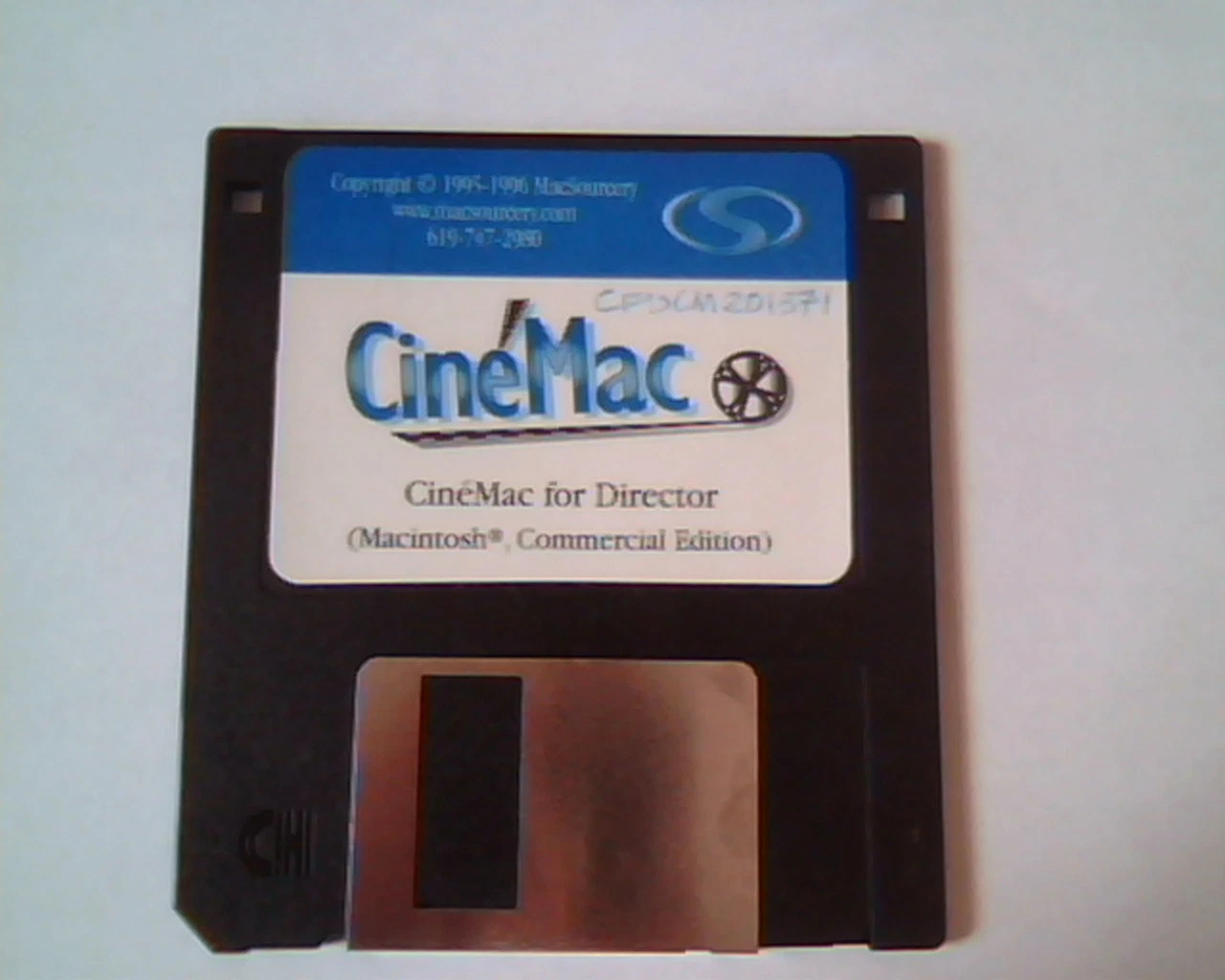 Floppy Disk MacSourcery CineMac for Director Macintosh commercial edition