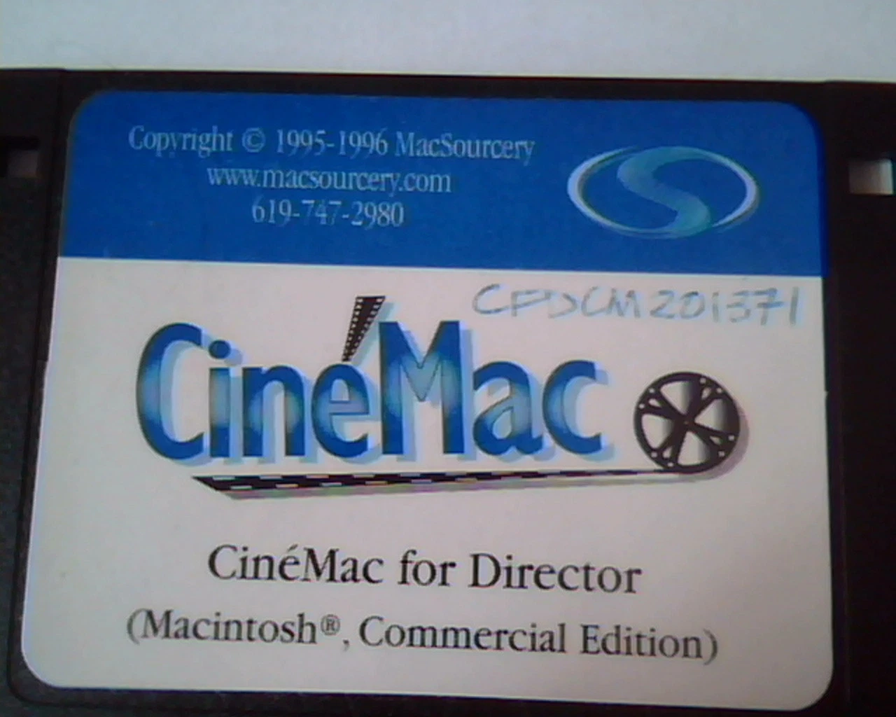 Floppy Disk MacSourcery CineMac for Director Macintosh commercial edition - image 2