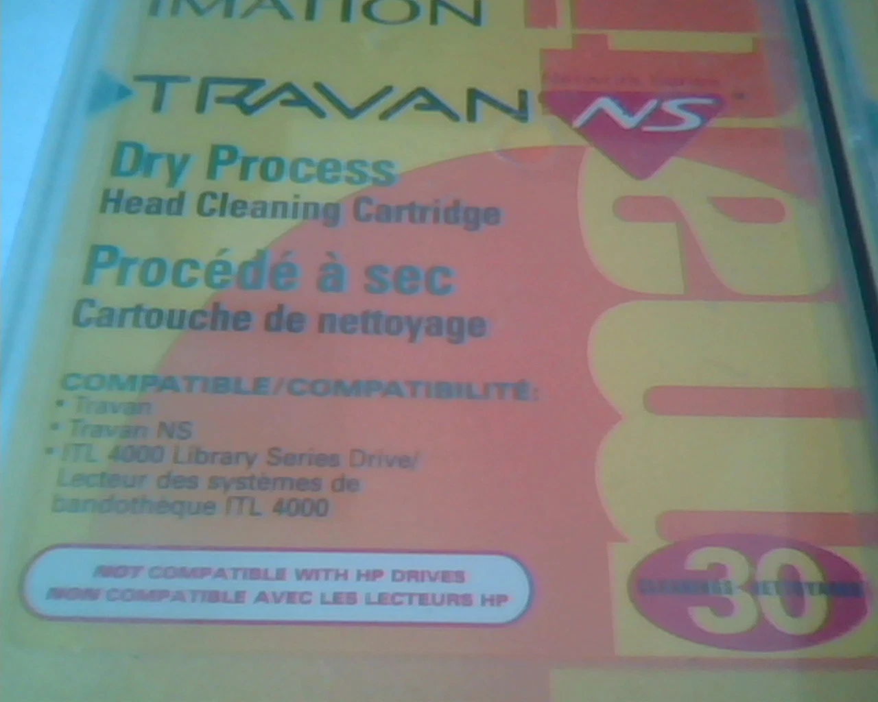 Data Cartridge Cleaning Imation Travan NS dry 30 cleanings - SET of 3 BRAND NEW - image 2