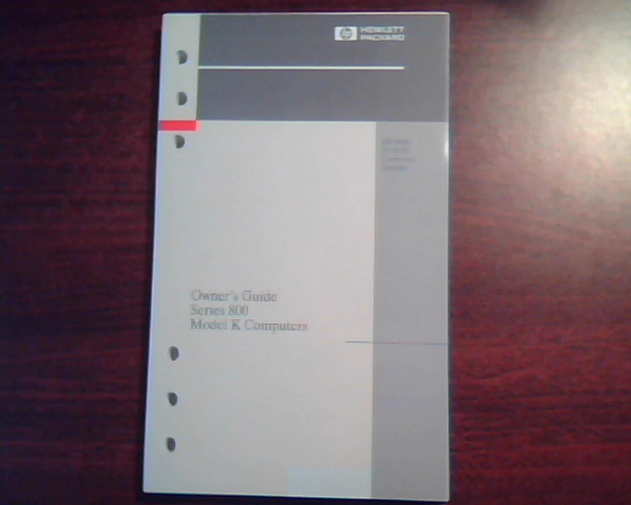 HP Owner's Guide Series 800 Model K Computer HP 9000 PA-RISC Manual